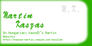 martin kaszas business card